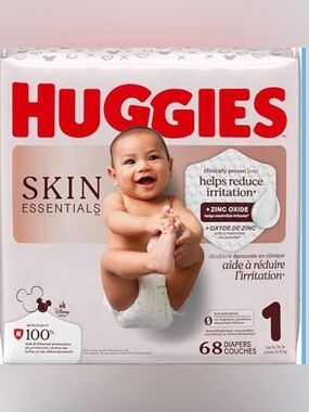 Huggies Skin Essentials Baby Diapers - Size 1